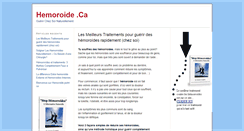 Desktop Screenshot of hemoroide.ca